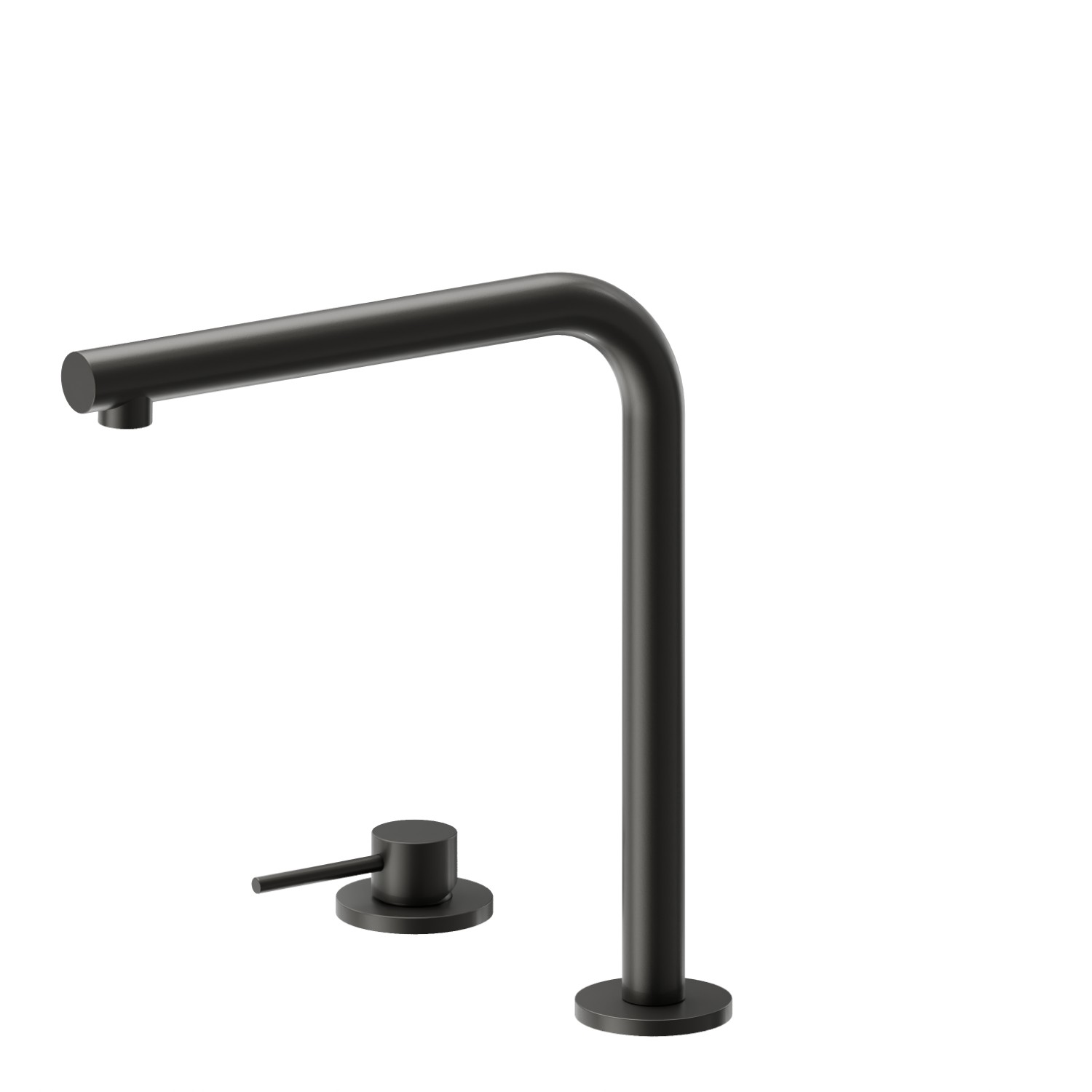 Set per lavello composto da miscelatore monocomando e bocca “L” girevole - finitura Carbon Satin
