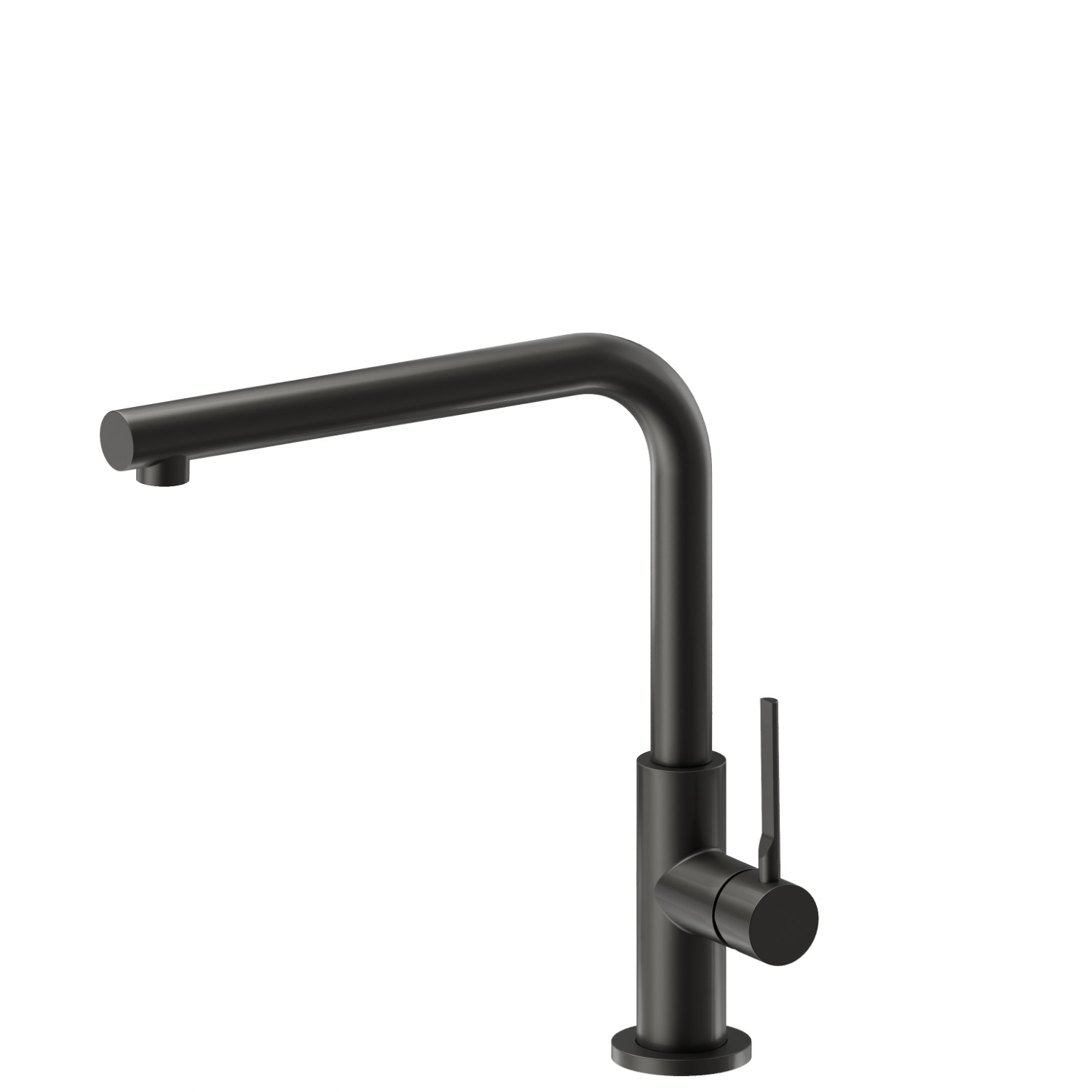 Miscelatore monocomando per lavello con bocca “L” girevole - finitura Carbon Satin