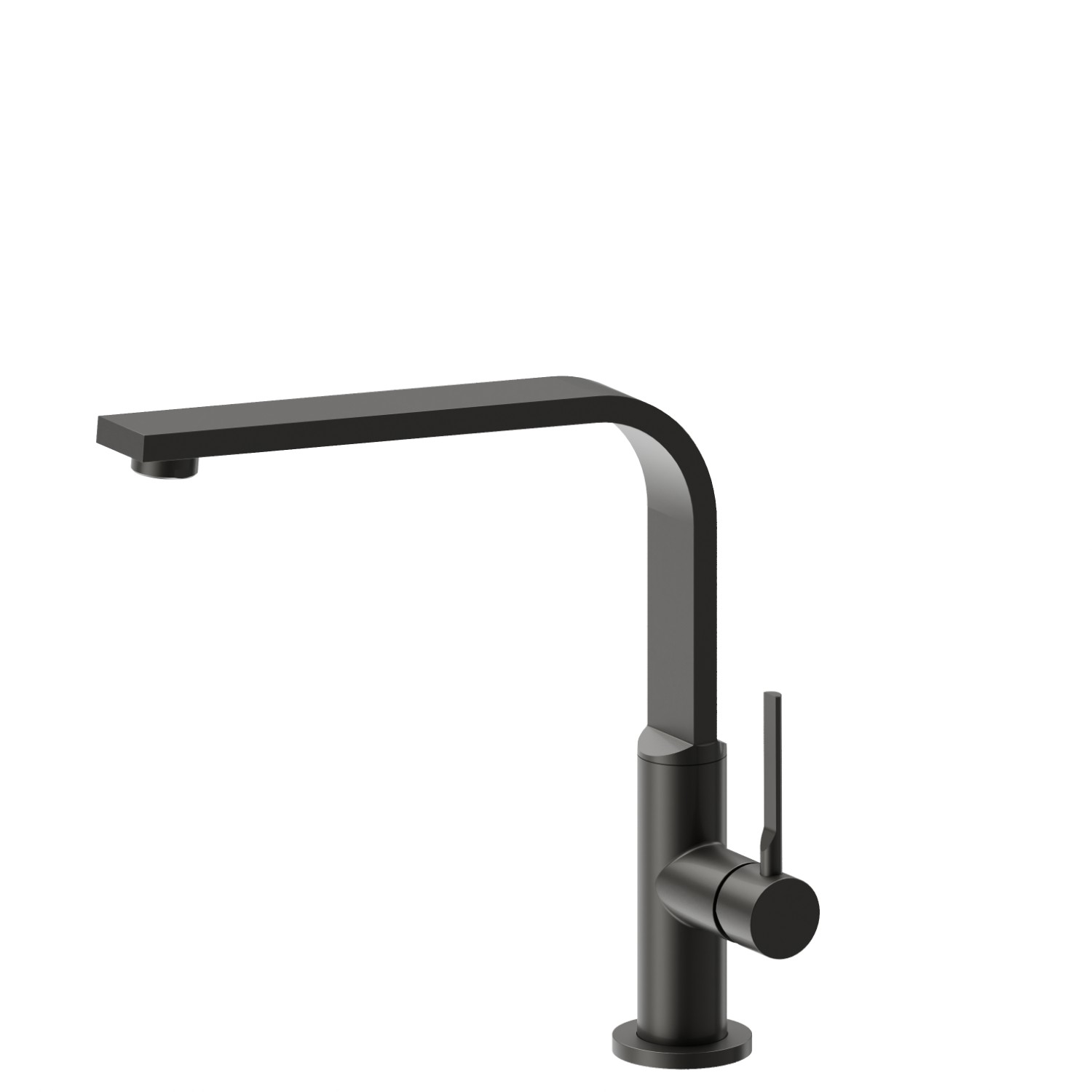 Einhebel-Spültischmischer mit drehbarem L-Auslauf - oberfläche Carbon Satin