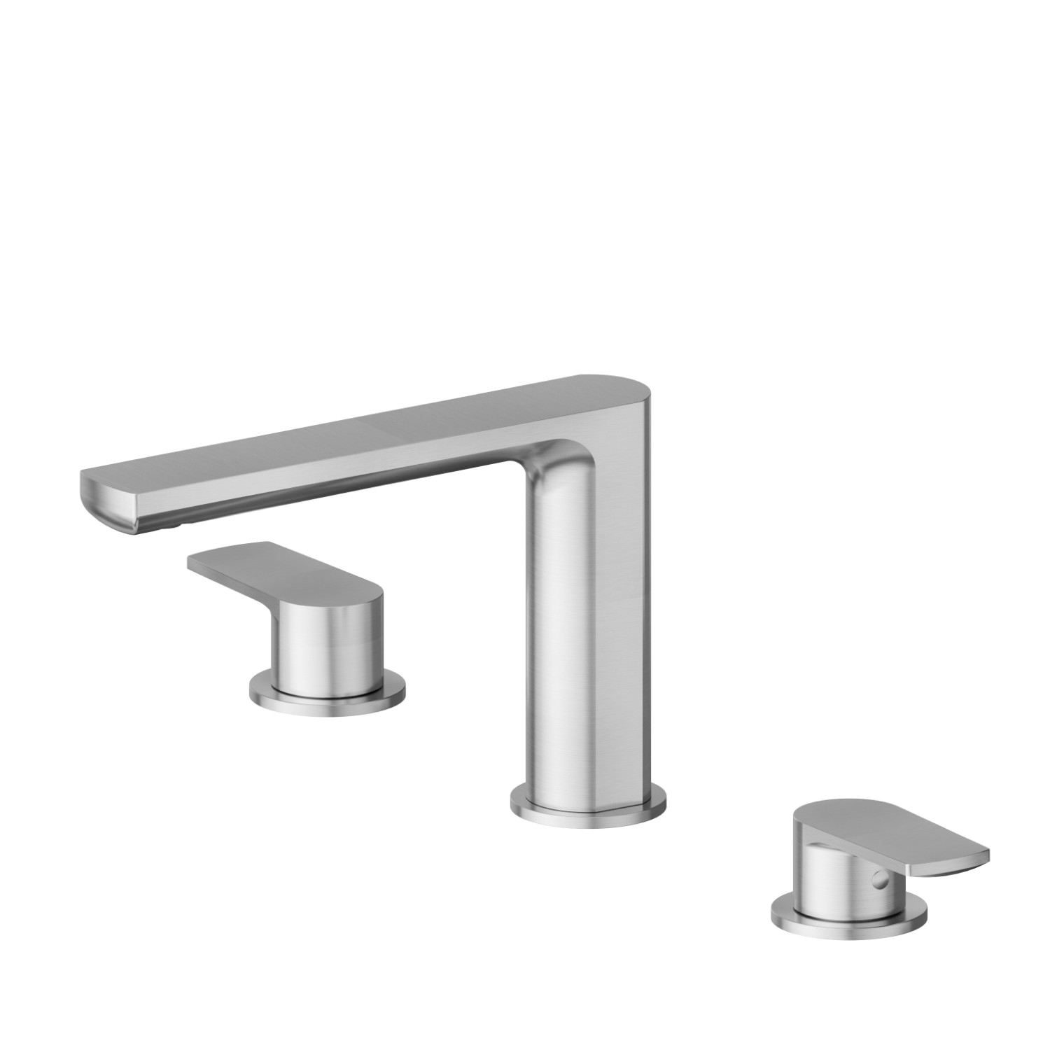 3-hole basin group - finish PVD Brushed steel