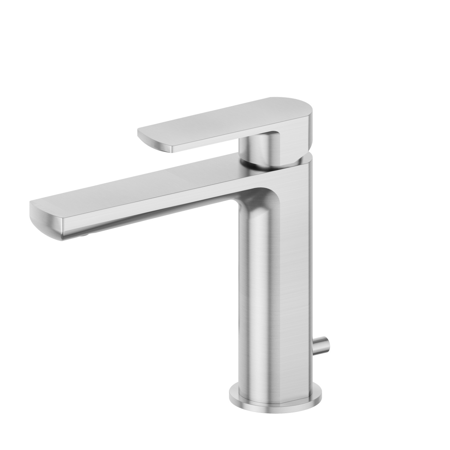 Single lever basin mixer - finish PVD Brushed steel