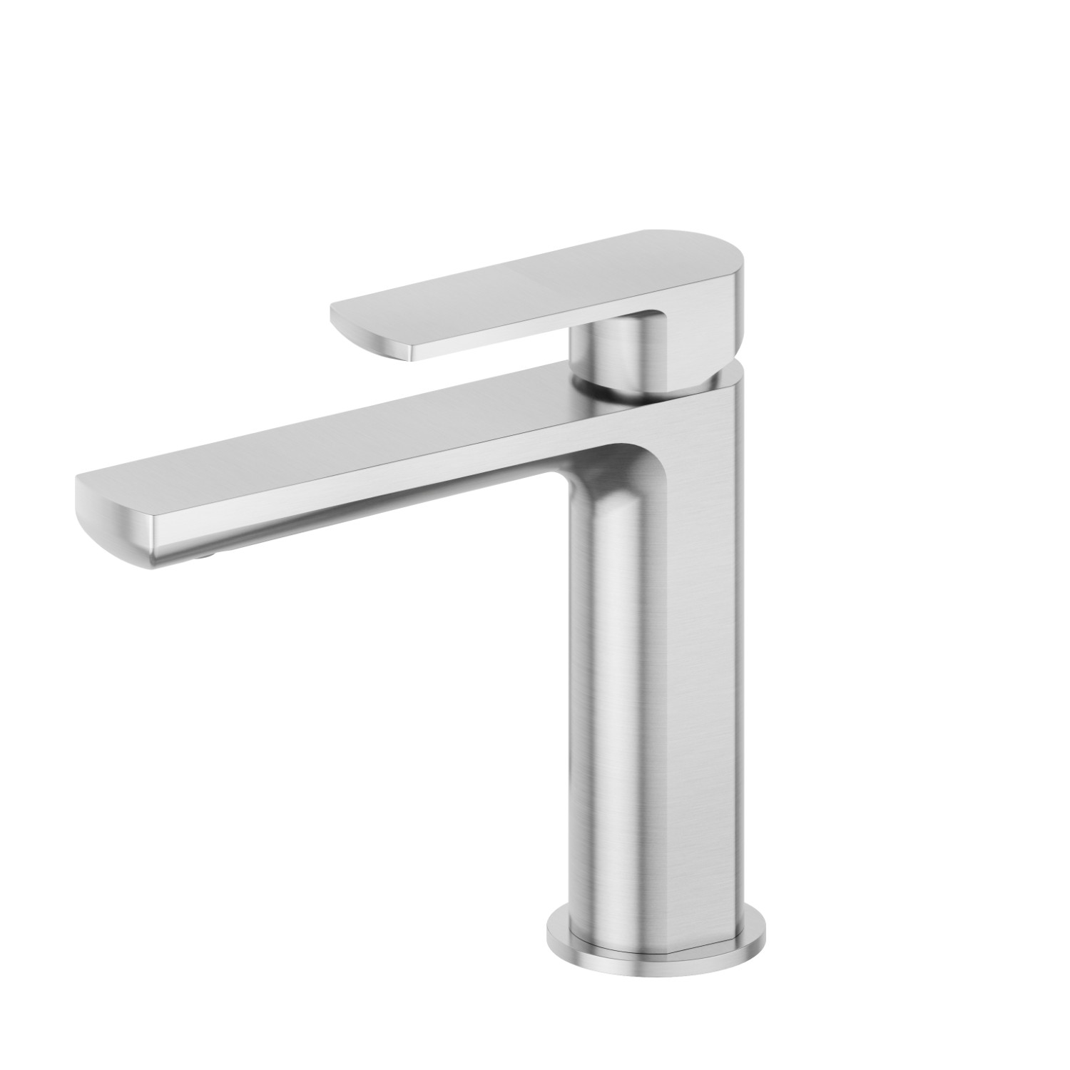 Single lever basin mixer - finish PVD Brushed steel