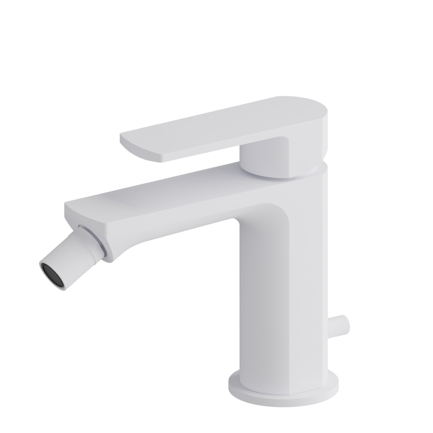 Single lever bidet mixer - finish Matt White