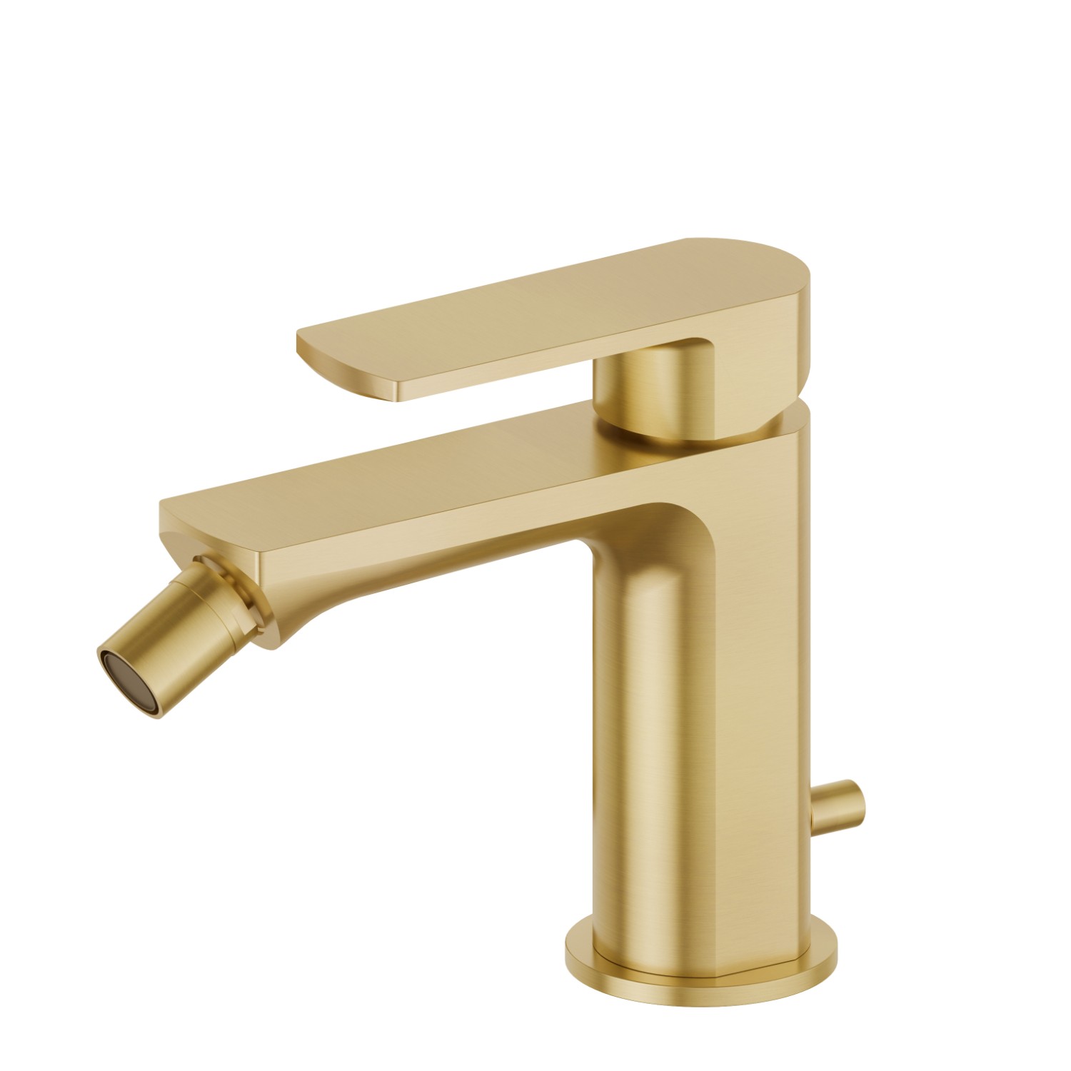 Single lever bidet mixer - finish PVD Brushed Gold