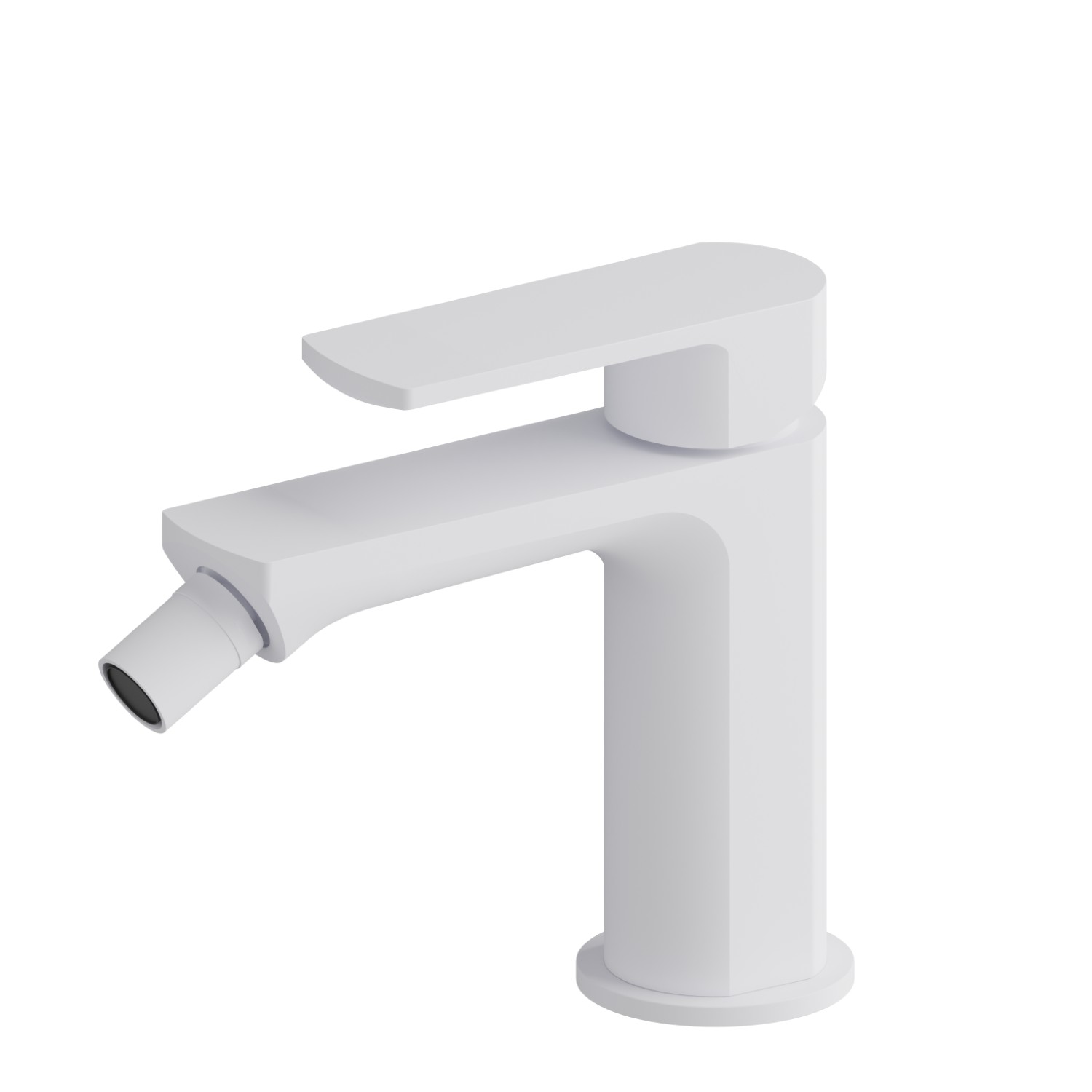 Single lever bidet mixer - finish Matt White