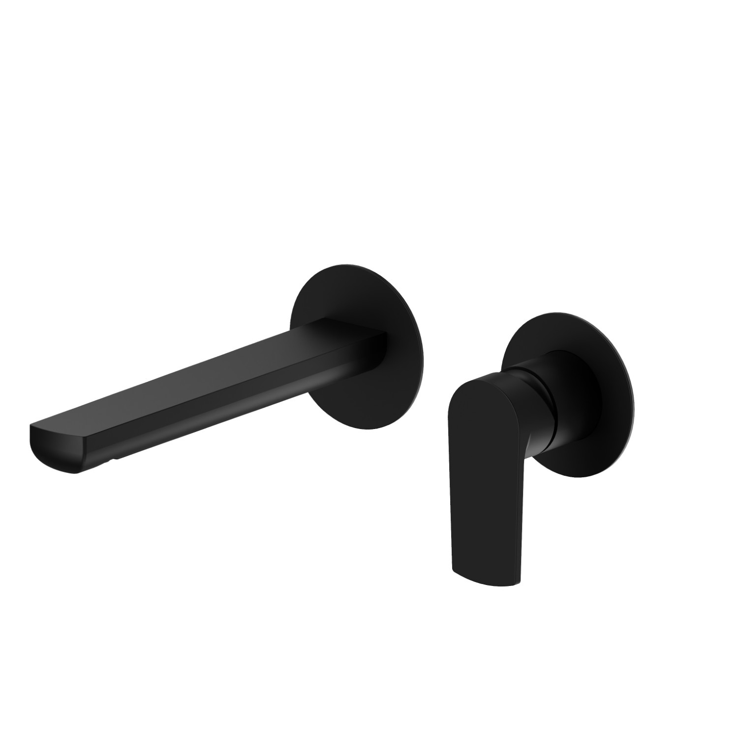 Single lever wall mixer group - finish Matt Black