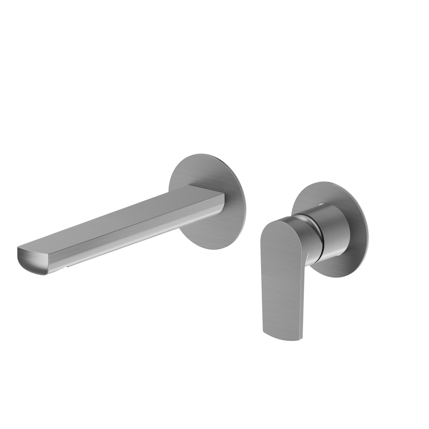 Gruppo miscelatore monocomando a parete per lavabo - finitura PVD Brushed Gun Metal