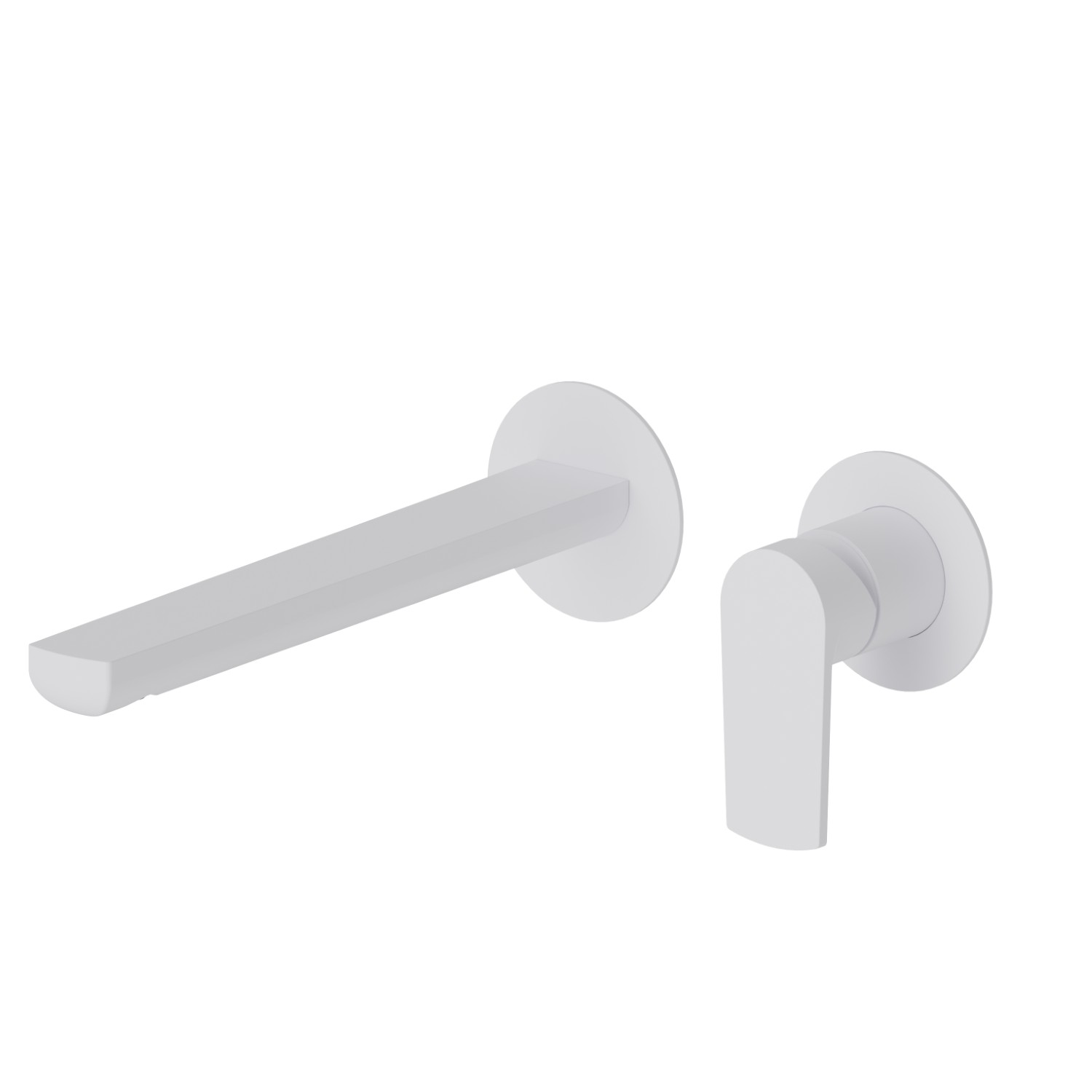 Single lever wall mixer group - finish Matt White