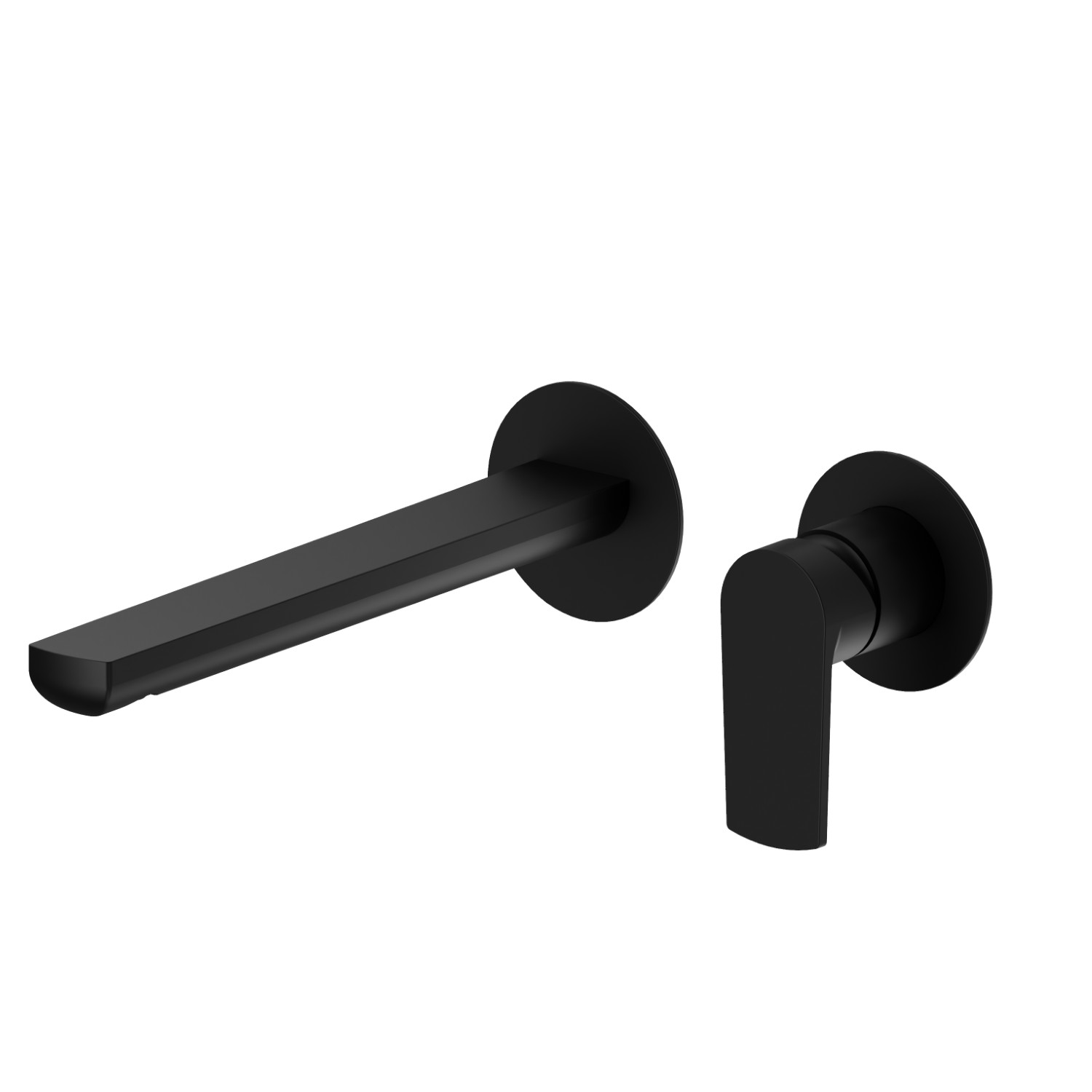 Single lever wall mixer group - finish Matt Black