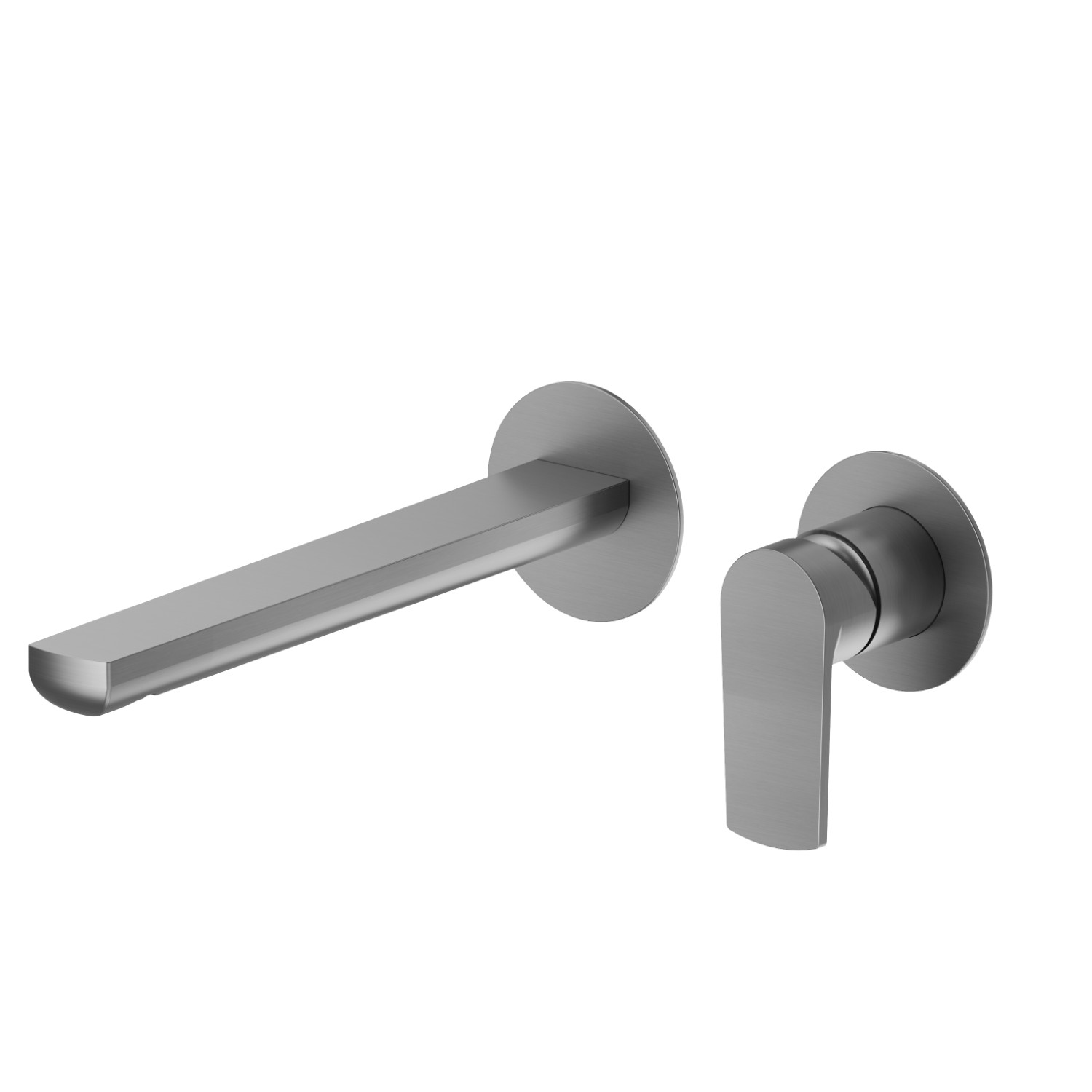 Single lever wall mixer group - finish PVD Brushed Gun Metal