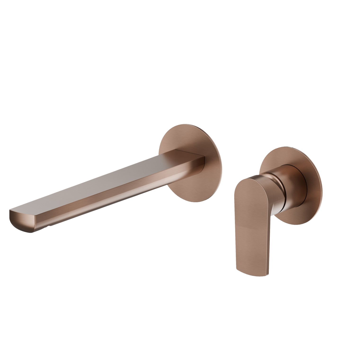 Single lever wall mixer group - finish PVD Brushed Copper Bronze