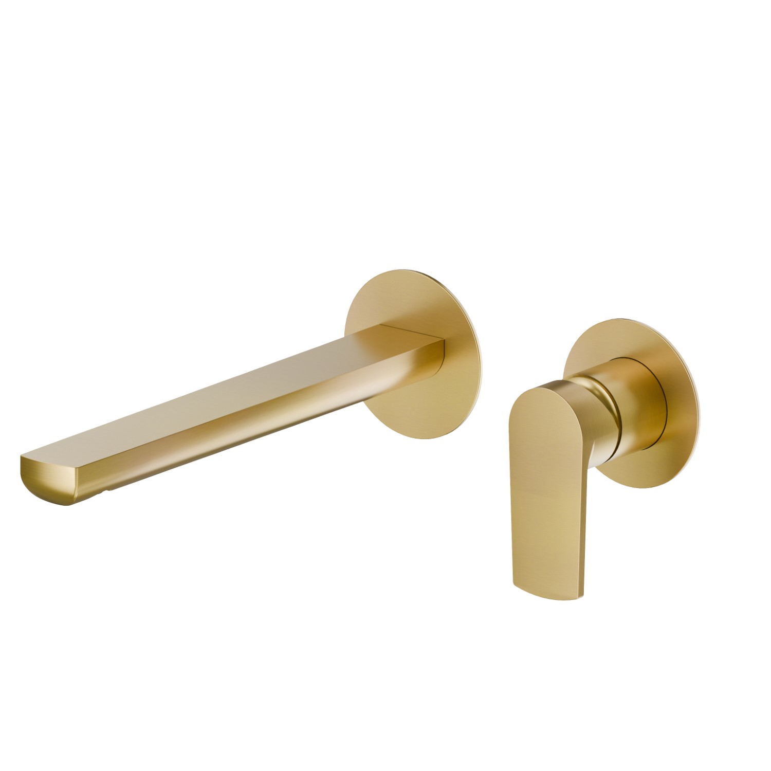 Single lever wall mixer group - finish PVD Brushed Gold