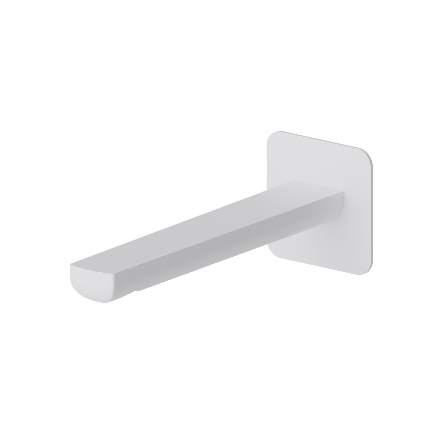 Wall spout for basin group with 1/2” connection - finish Matt White