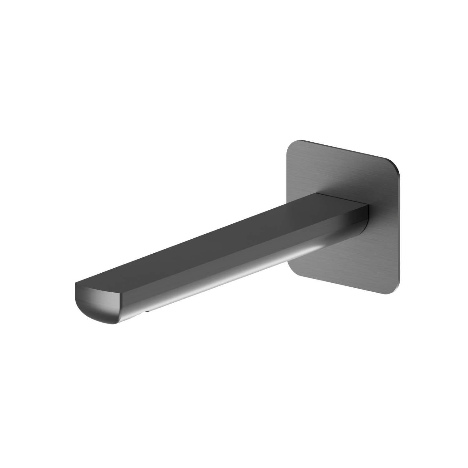 Wall spout for basin group with 1/2” connection - finish PVD Brushed Gun Metal