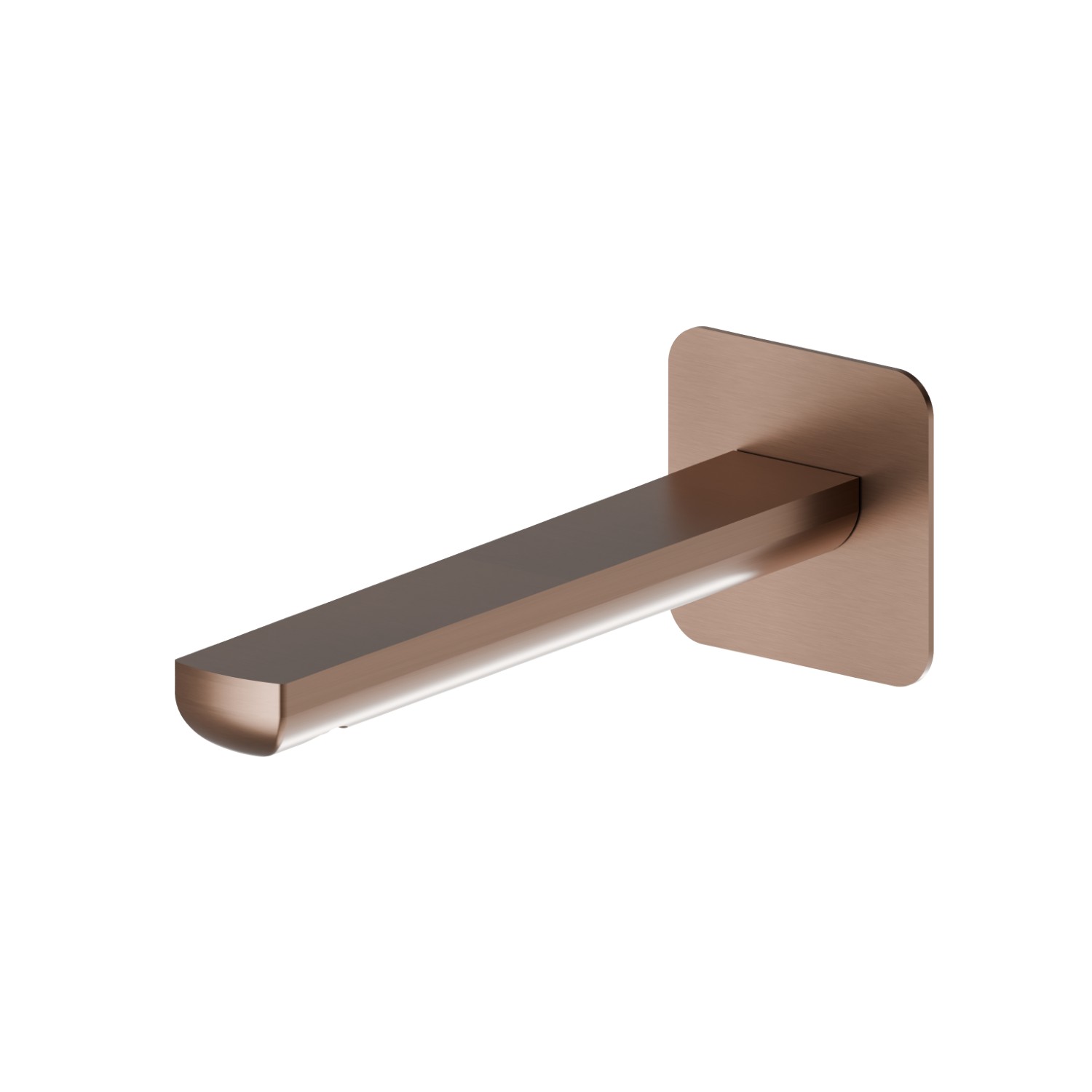 Wall spout for basin group with 1/2” connection - finish PVD Brushed Copper Bronze