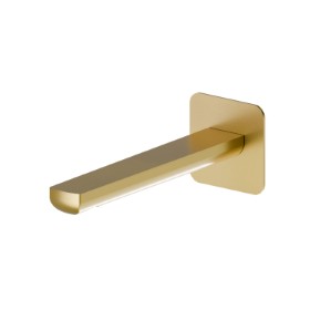 Wall spout for basin group with 1/2” connection - finish PVD Brushed Gold