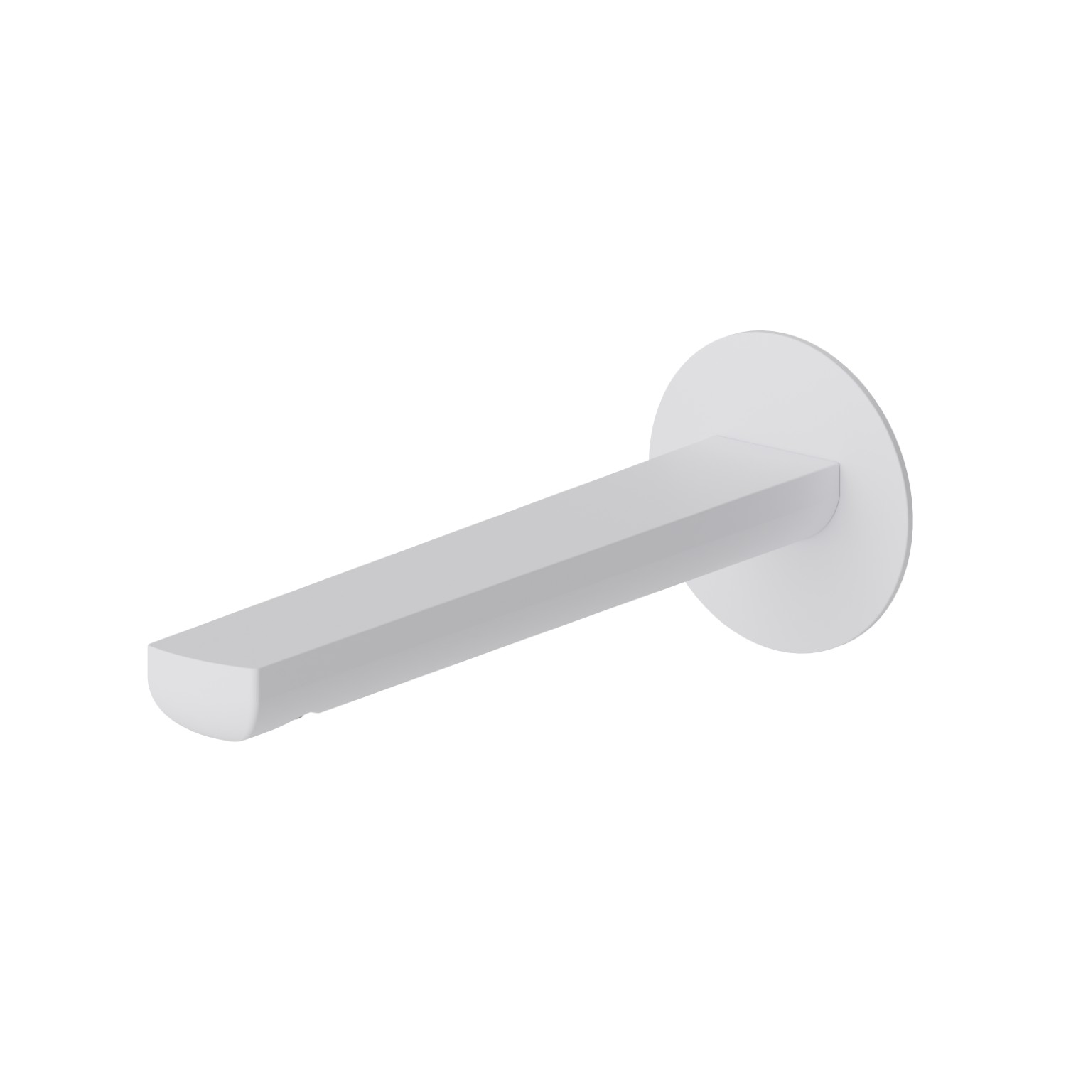Wall spout for basin group with 1/2” connection - finish Matt White