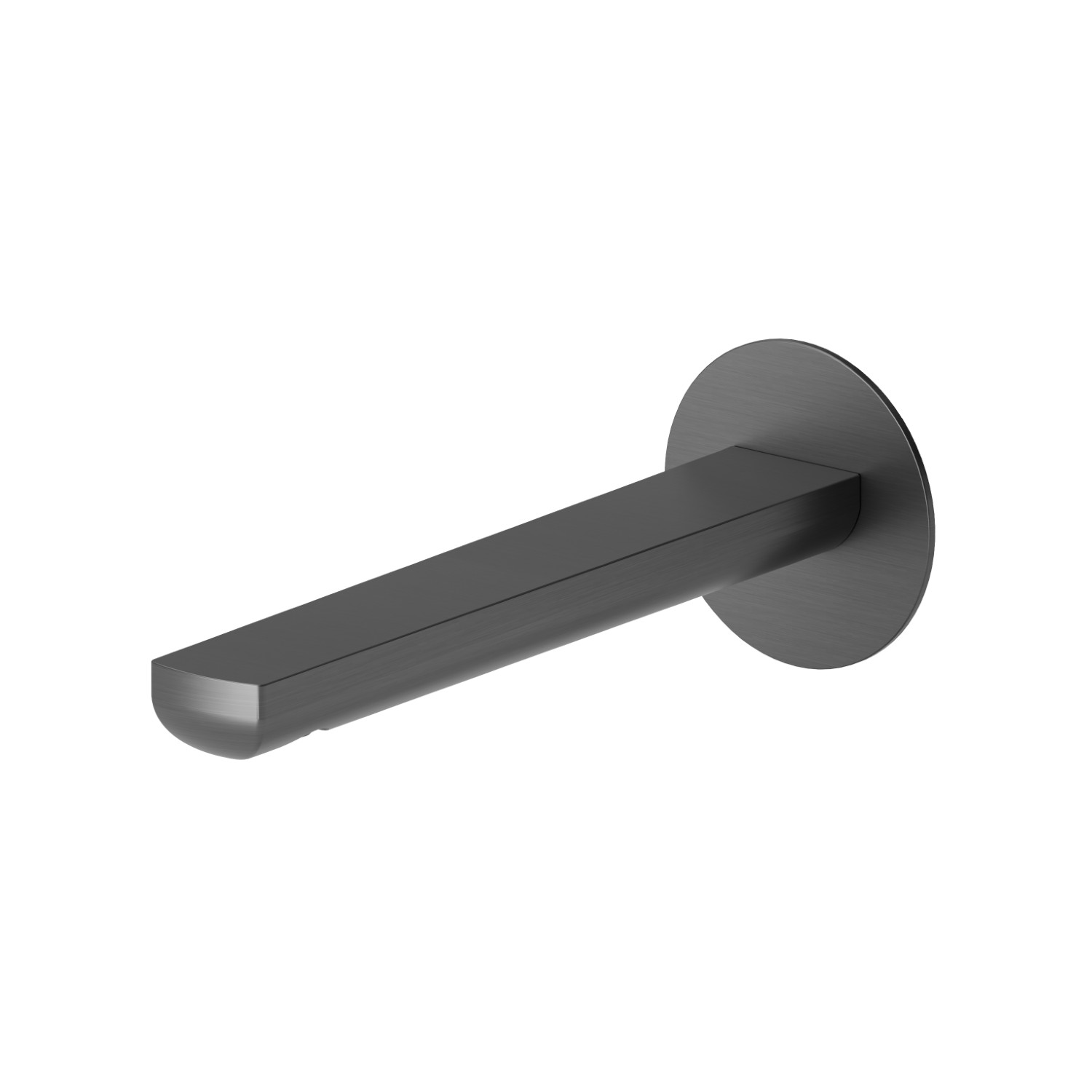 Bocca di erogazione a parete per lavabo con attacco da 1/2” - finitura PVD Brushed Gun Metal