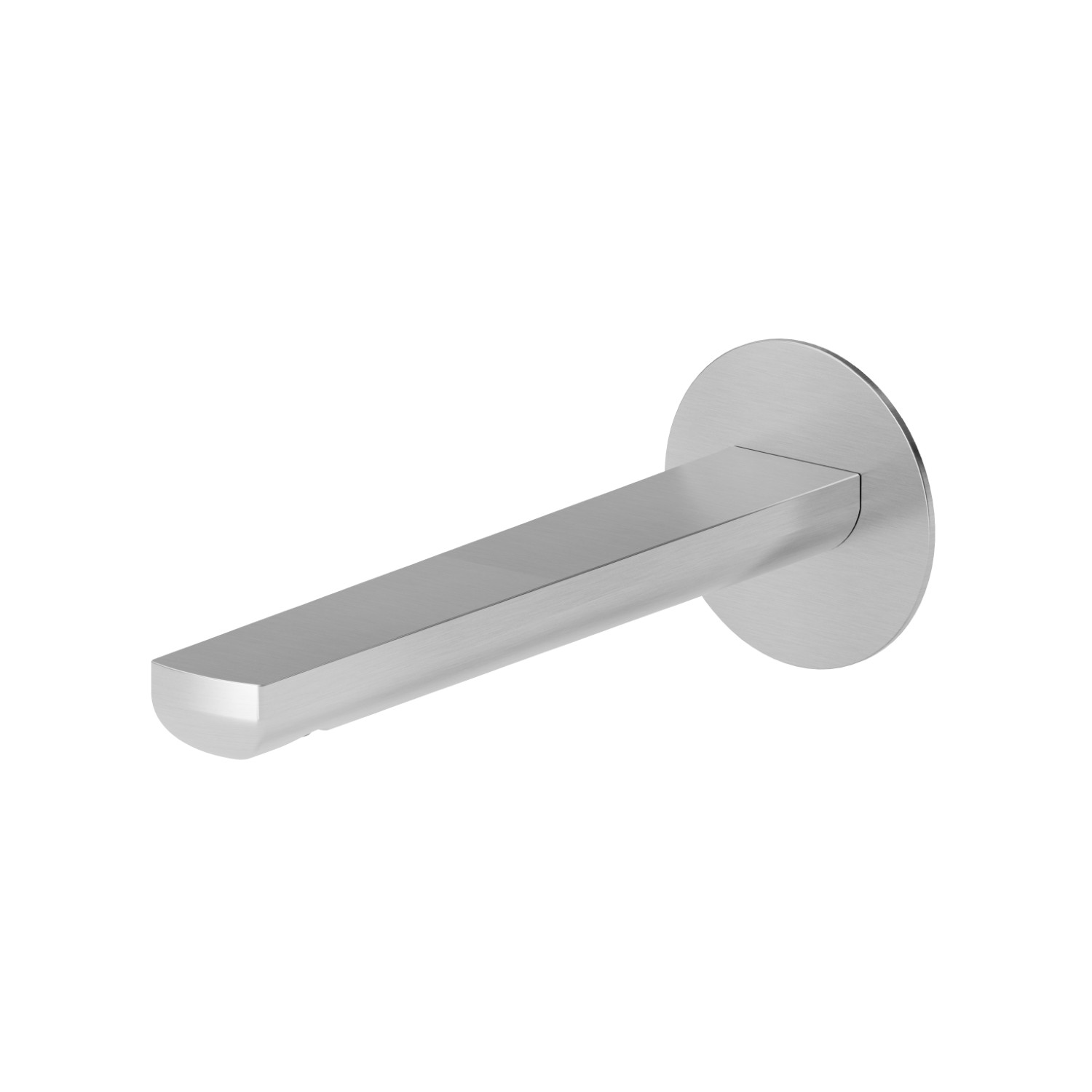 Bec mural pour lavabo avec connexion 1/2“ - finition PVD Brushed steel