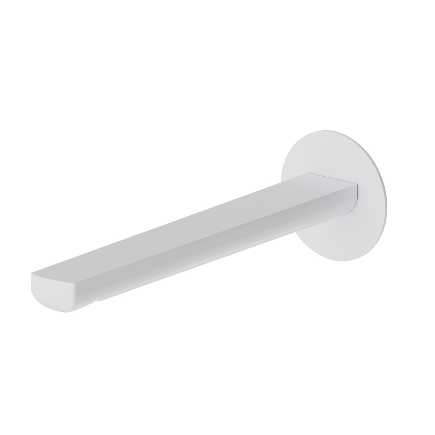 Bocca di erogazione a parete per lavabo con attacco da 1/2” - finitura Bianco opaco