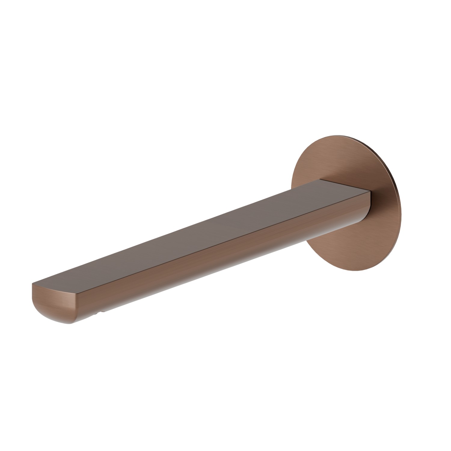 Bocca di erogazione a parete per lavabo con attacco da 1/2” - finitura PVD Brushed Copper Bronze