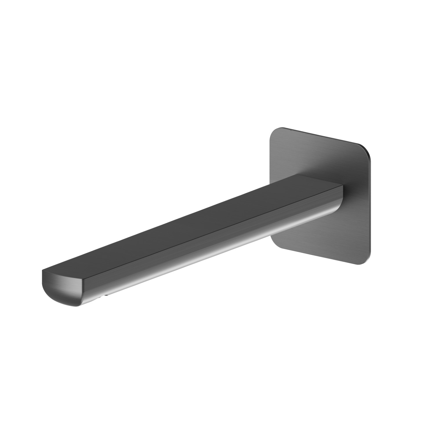 Bocca di erogazione a parete per lavabo con attacco da 1/2” - finitura PVD Brushed Gun Metal