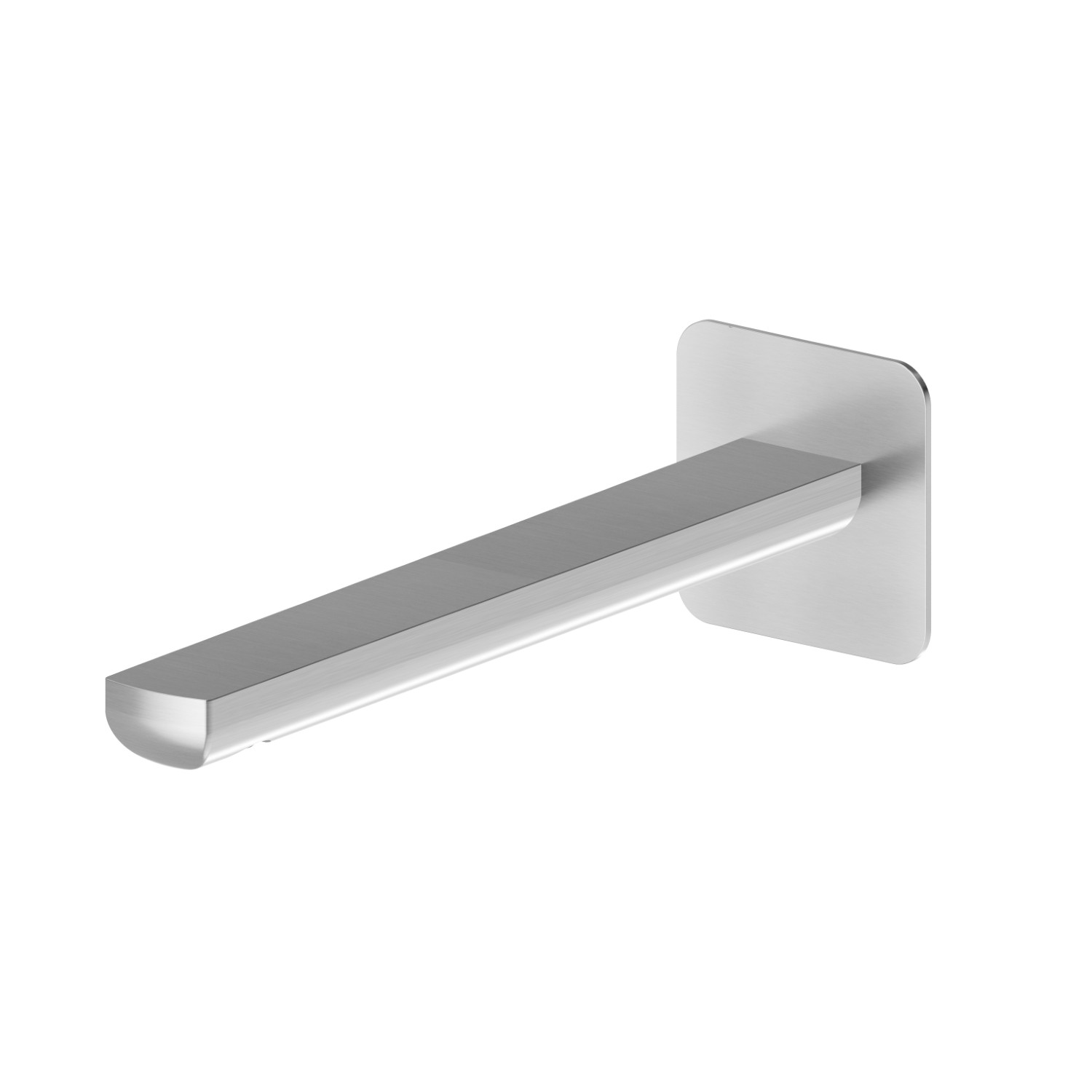 Bec mural pour lavabo avec connexion 1/2“ - finition PVD Brushed steel