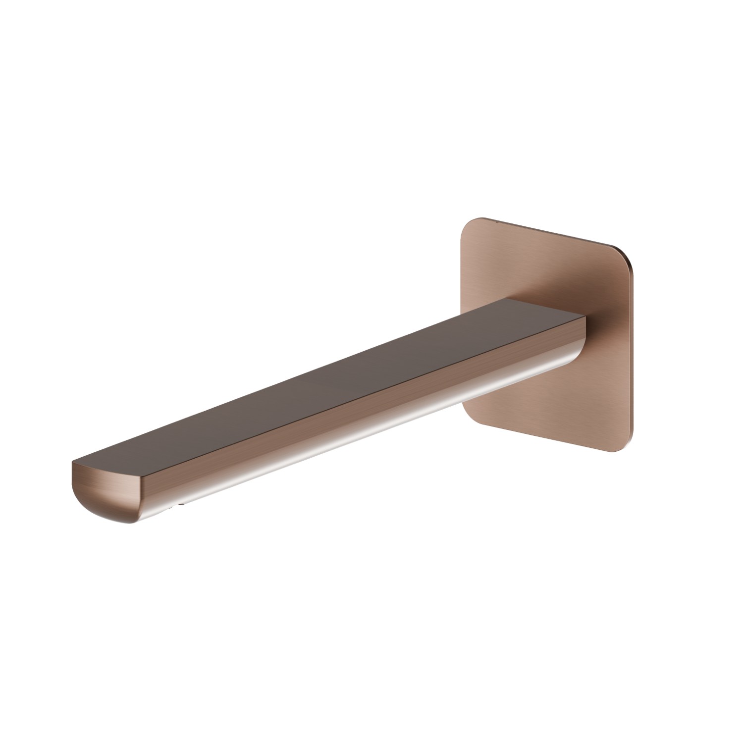 Bocca di erogazione a parete per lavabo con attacco da 1/2” - finitura PVD Brushed Copper Bronze