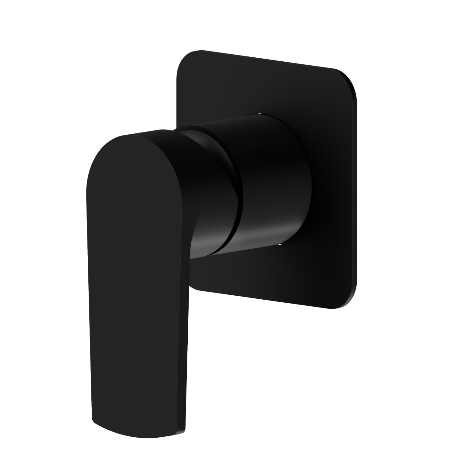 Single lever concealed mixer, to combine with a 3 ways out concealed diverter without stop. External part - finish Matt Black