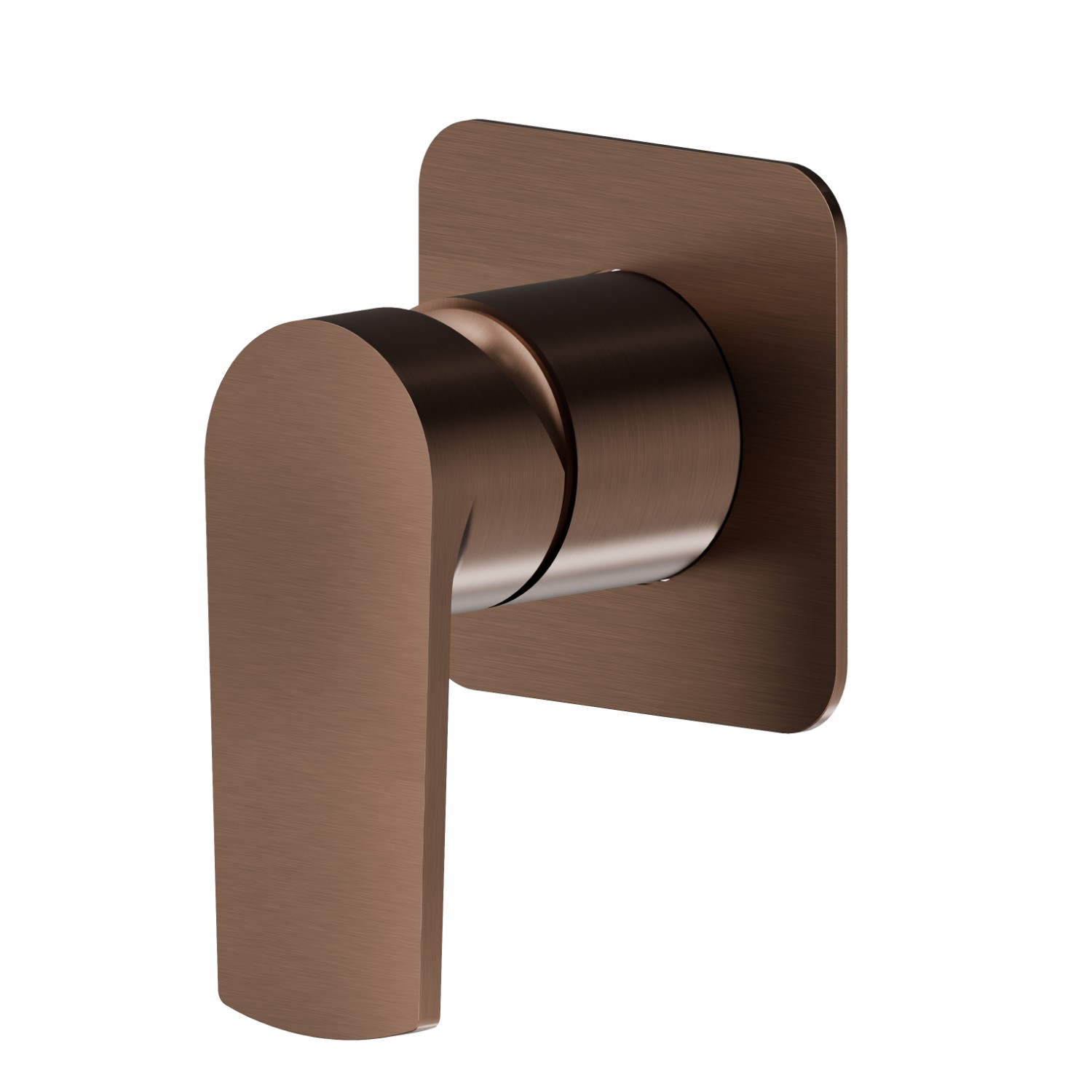 Einbau-einhebelmischer kombinierbar mit 3-wege einbau-umstellung, ohne anschlag. Außenteil - oberfläche PVD  Copper Bronze gebürstet