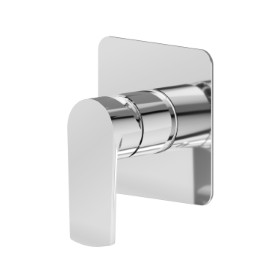 One way out single lever concealed mixer, 1/2” connections. External part - finish Chrome