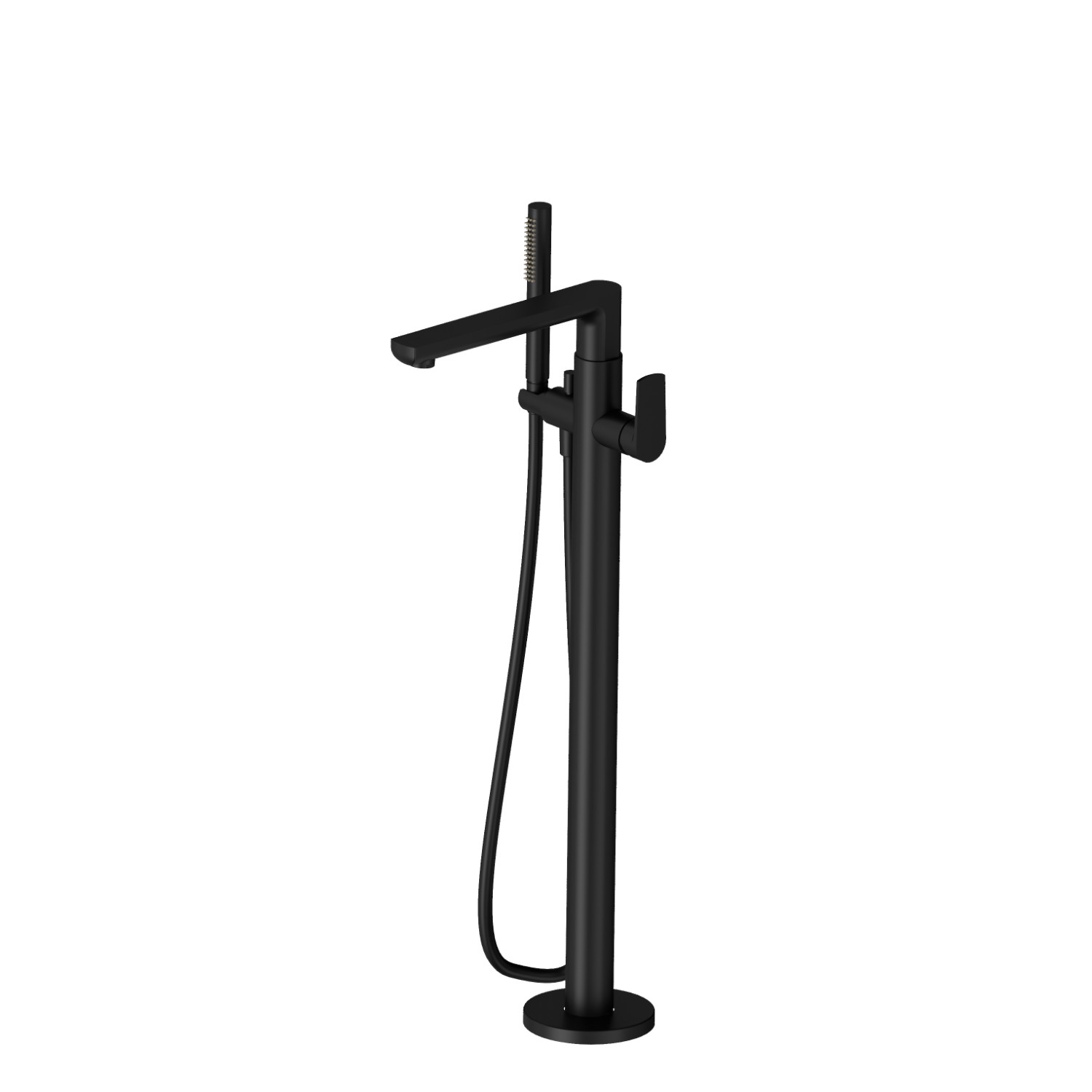 Floor mounted bath group - finish Matt Black