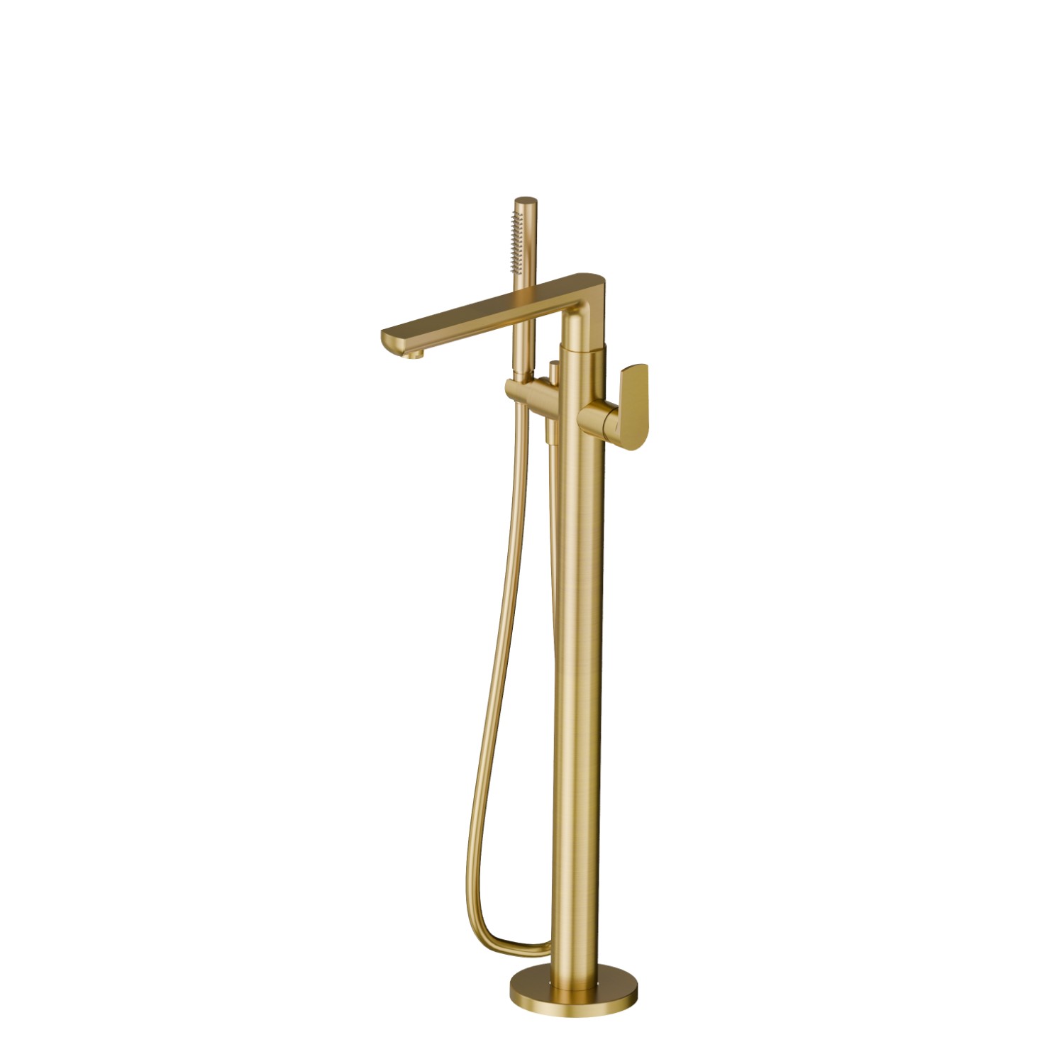 Floor mounted bath group - finish PVD Brushed Gold