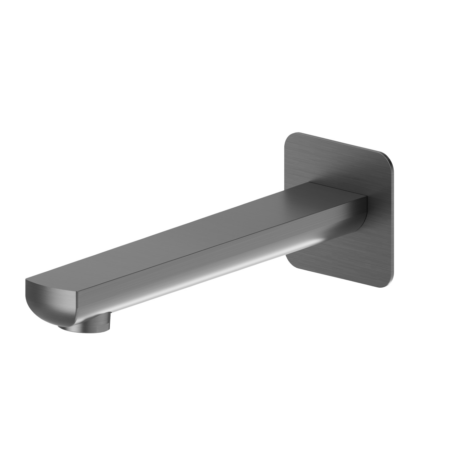 Wall spout for bath group with 1/2” connection - finish PVD Brushed Gun Metal