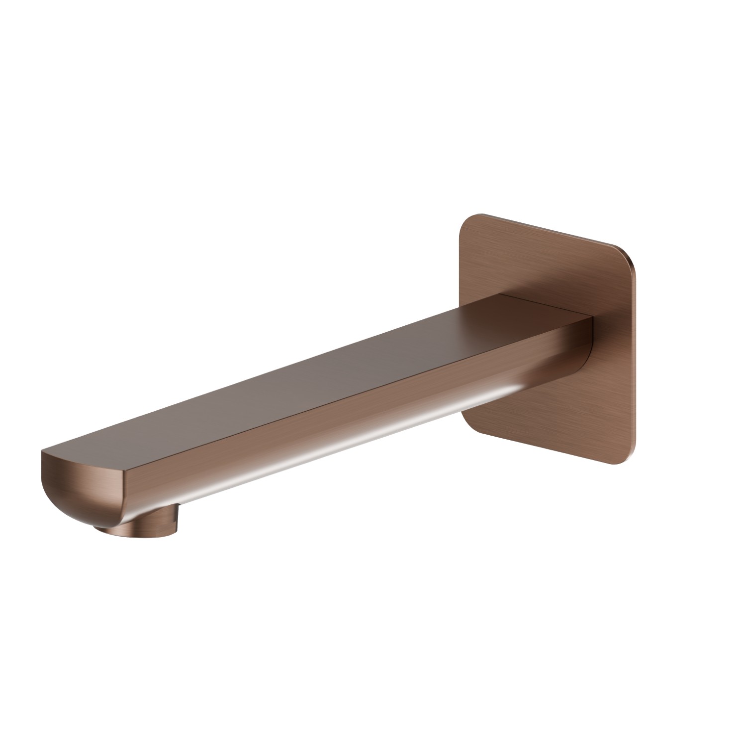 Wall spout for bath group with 1/2” connection - finish PVD Brushed Copper Bronze
