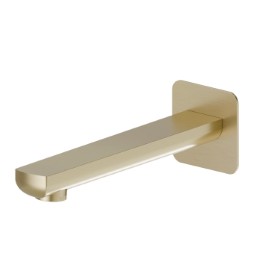 Wall spout for bath group with 1/2” connection - finish PVD Brushed Gold