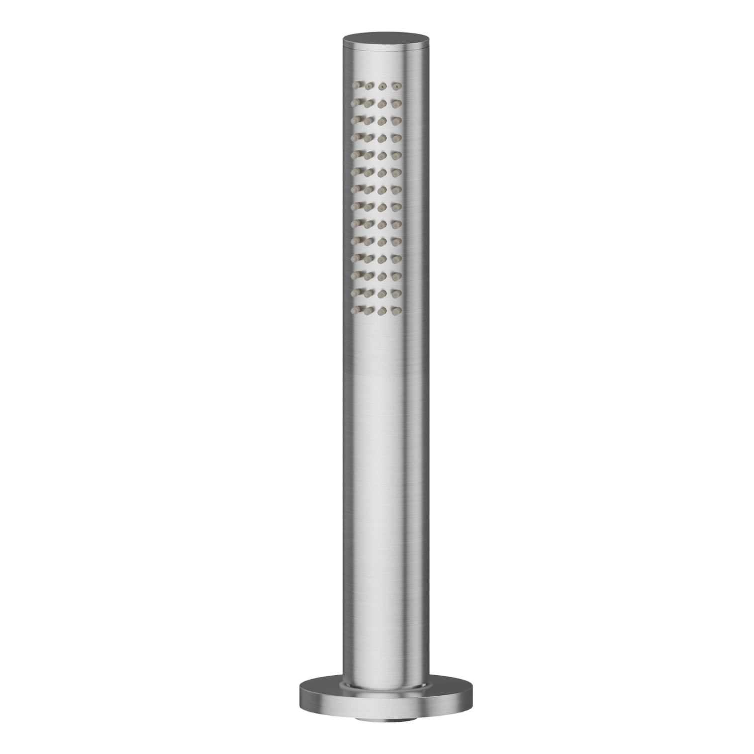 Complete hand shower set for deck-mounted set - finish PVD Brushed steel