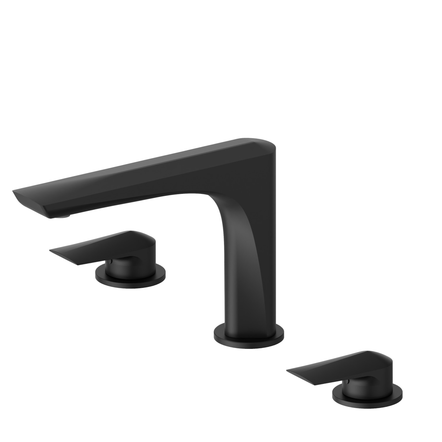 3-hole basin group. 1/2” T piece - finish Matt Black