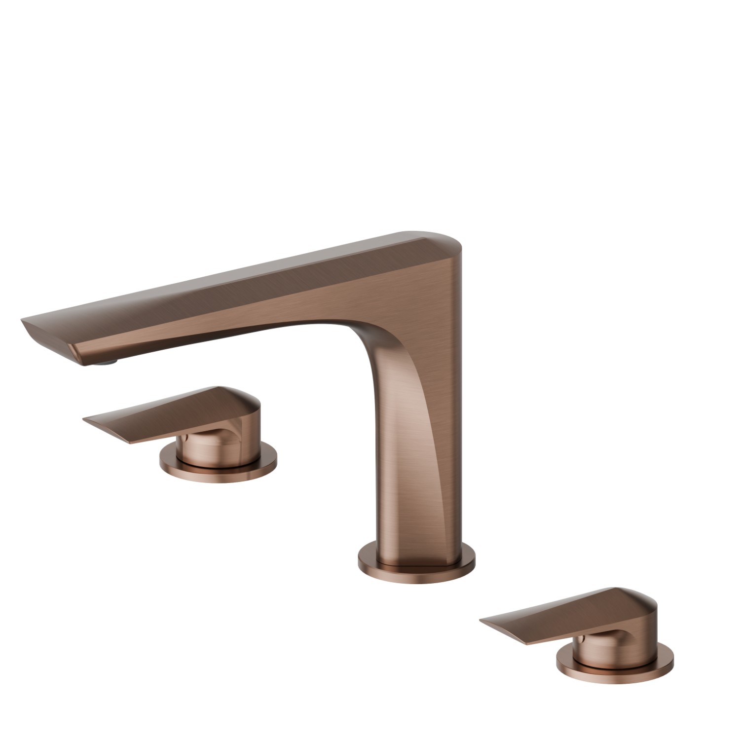 3-Loch-Waschtischarmatur - oberfläche PVD  Copper Bronze gebürstet