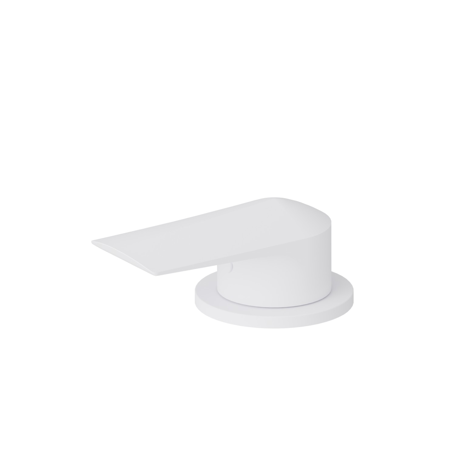 Single lever deck-mounted washbasin control - finish Matt White