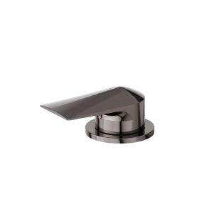 Single lever deck-mounted washbasin control - finish PVD Gun Metal