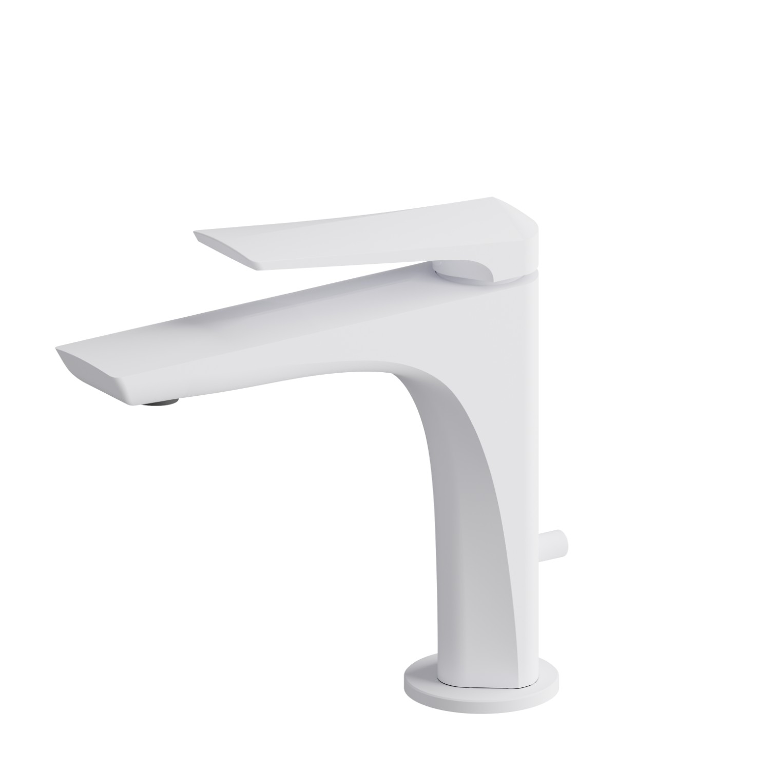 Single lever basin mixer - finish Matt White