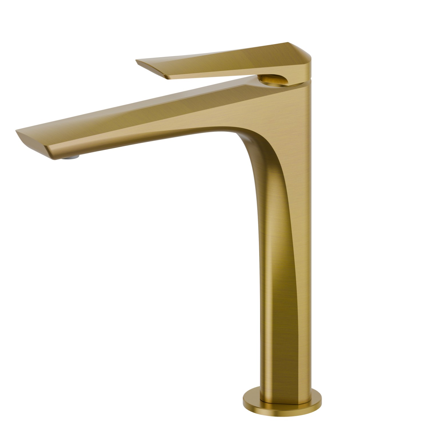 Single lever basin mixer, medium version, for above counter basin - finish PVD Brushed Gold
