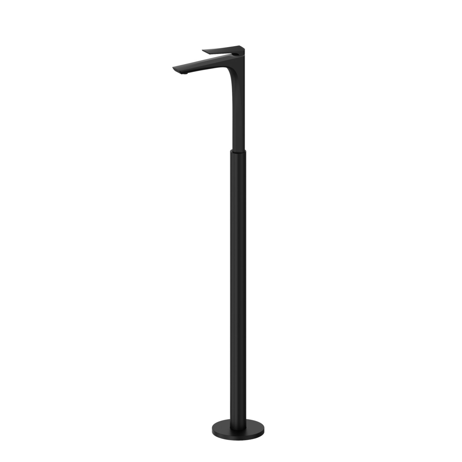 Mitigeur monocommande pour lavabo sur colonne d’alimentation au sol  - finition Matt Black