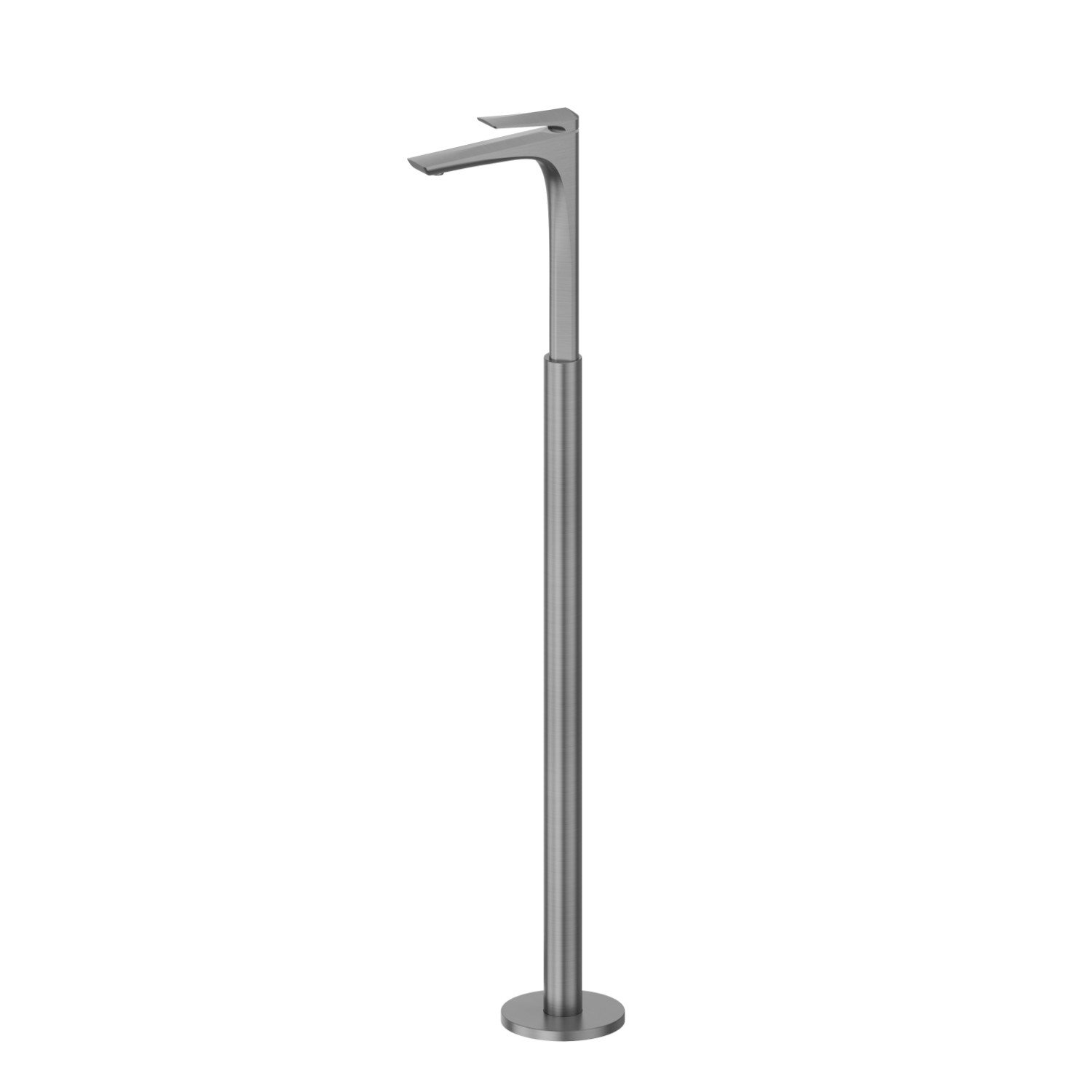 Mitigeur monocommande pour lavabo sur colonne d’alimentation au sol  - finition PVD Brushed Gun Metal