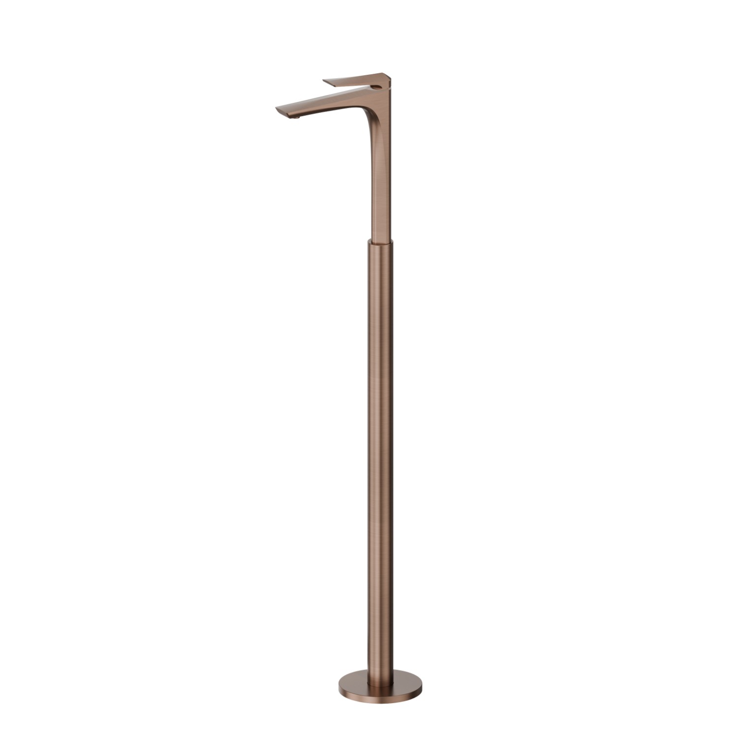 Mitigeur monocommande pour lavabo sur colonne d’alimentation au sol  - finition PVD Brushed Copper Bronze