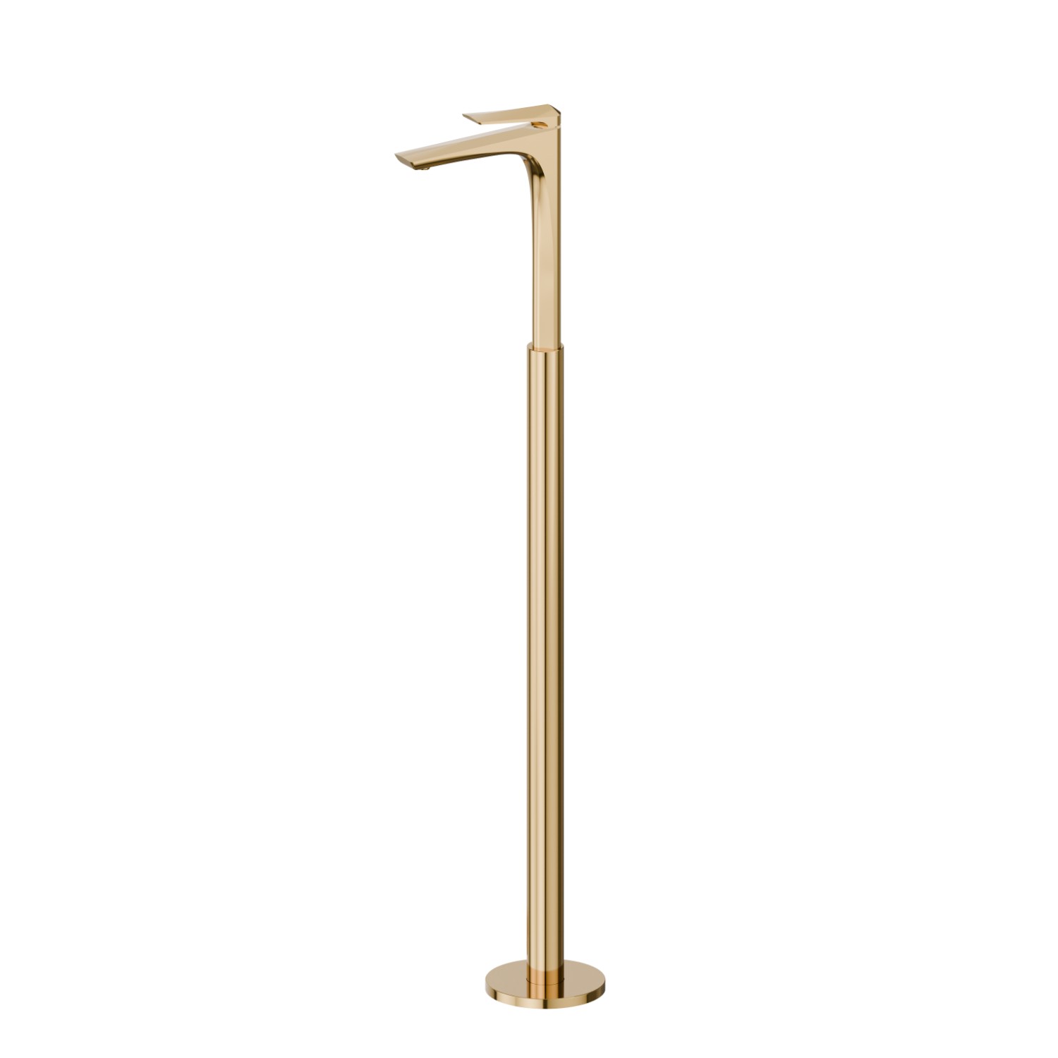 Einhebel-mischbatterie für waschbecken mit bodenversorgungssäule - oberfläche PVD Glossy Gold