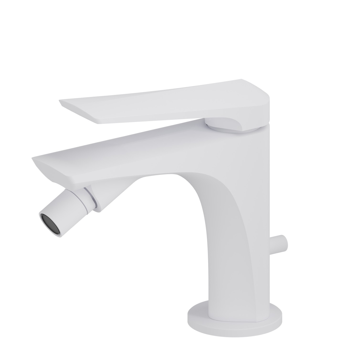 Single lever bidet mixer - finish Matt White