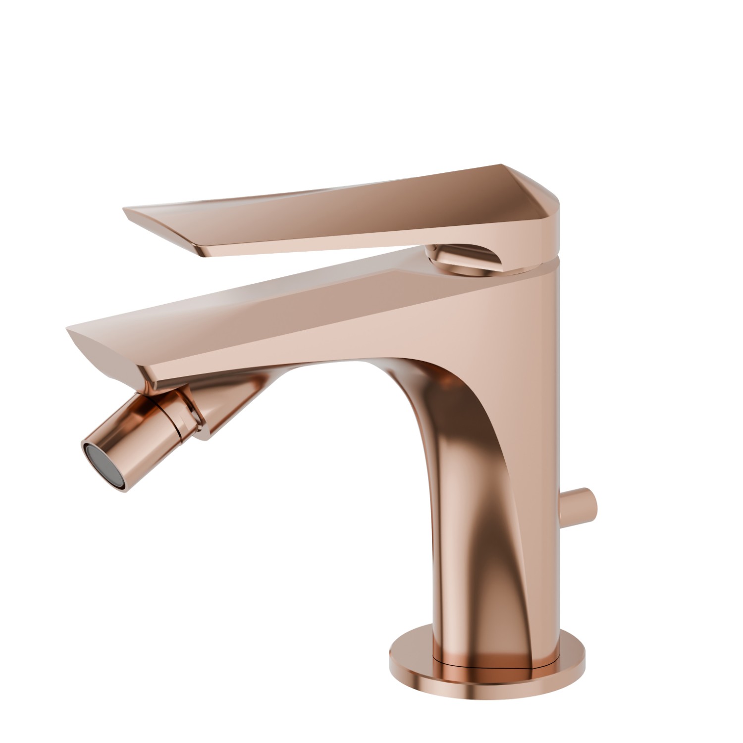 Single lever bidet mixer - finish PVD Copper Bronze