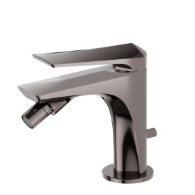 Single lever bidet mixer - finish PVD Gun Metal
